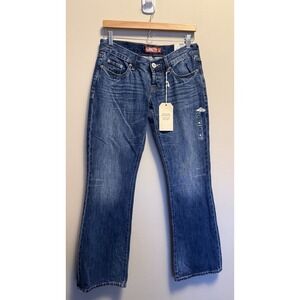 Lucky Brand Jeans Addison Flare Y2K Ultra Low Rise Women's Size 4/27R NWT Flaw